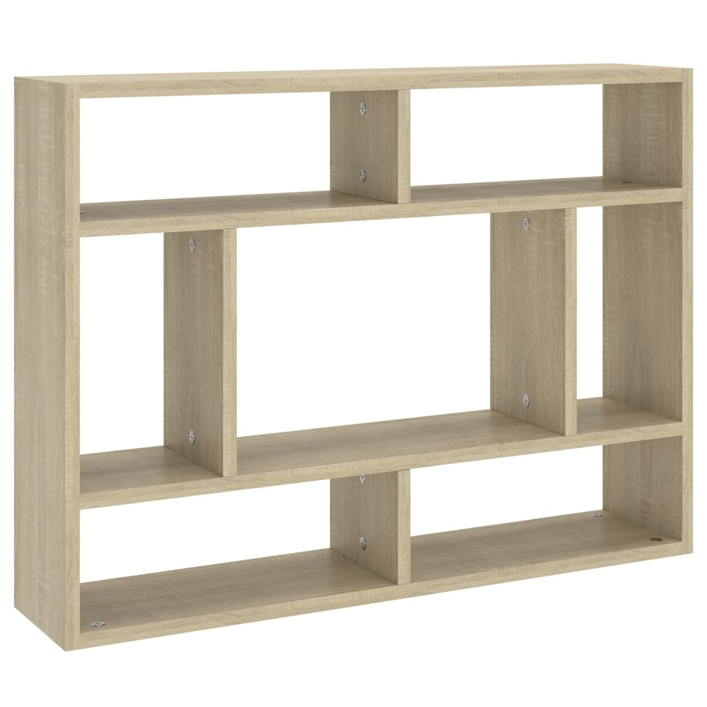 VidaXL Wandschap 75x16x55 cm spaanplaat sonoma eikenkleurig