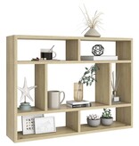 VidaXL Wandschap 75x16x55 cm spaanplaat sonoma eikenkleurig