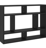 VidaXL Wandschap 75x16x55 cm spaanplaat zwart