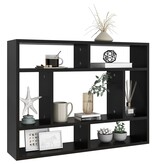 VidaXL Wandschap 75x16x55 cm spaanplaat zwart