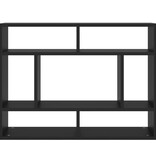 VidaXL Wandschap 75x16x55 cm spaanplaat zwart