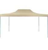 VidaXL Partytent inklapbaar 3x4 m staal crème