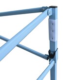 VidaXL Partytent inklapbaar 3x4 m staal crème