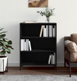 VidaXL Boekenkast 69,5x32,5x90 cm bewerkt hout zwart
