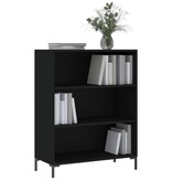 VidaXL Boekenkast 69,5x32,5x90 cm bewerkt hout zwart