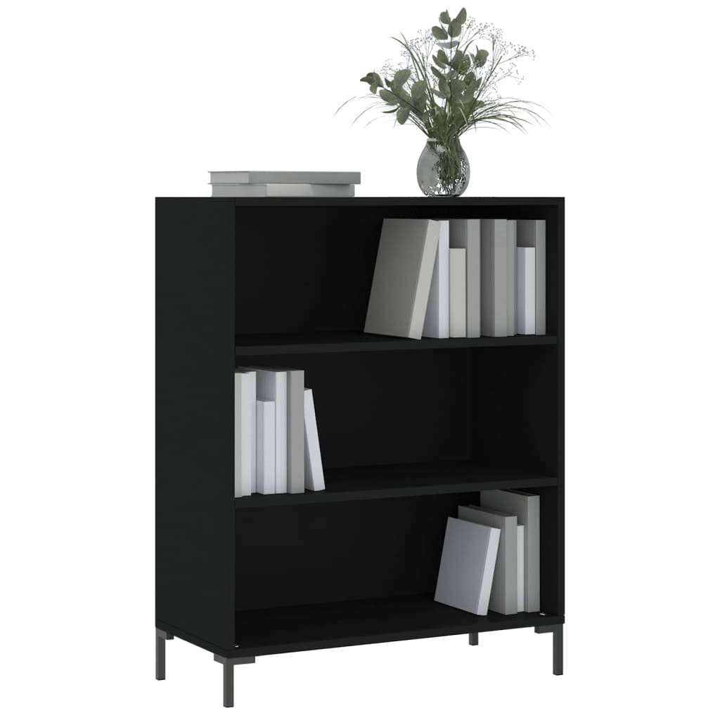 VidaXL Boekenkast 69,5x32,5x90 cm bewerkt hout zwart