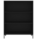 VidaXL Boekenkast 69,5x32,5x90 cm bewerkt hout zwart