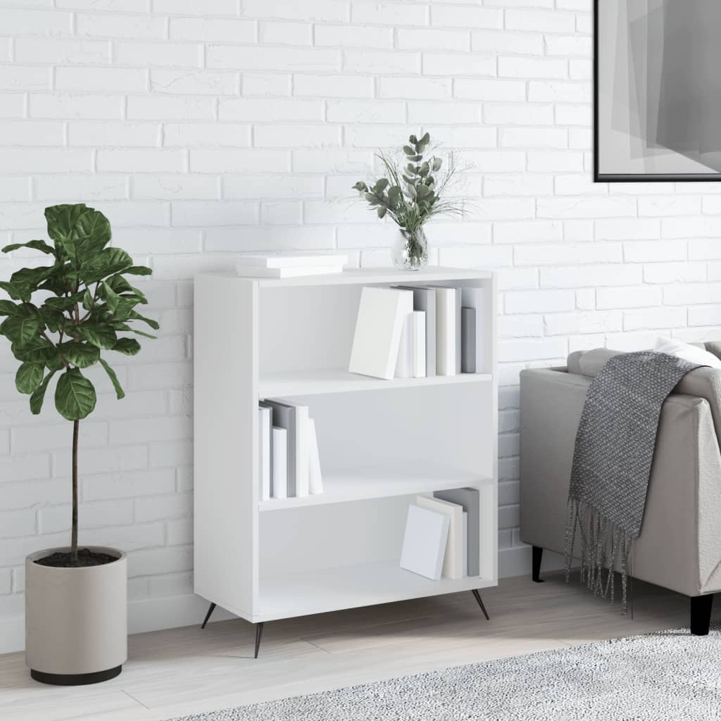 VidaXL Boekenkast 69,5x32,5x90 cm bewerkt hout wit