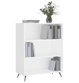 VidaXL Boekenkast 69,5x32,5x90 cm bewerkt hout wit