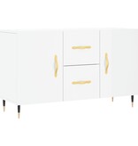 VidaXL Dressoir 100x36x60 cm bewerkt hout hoogglans wit