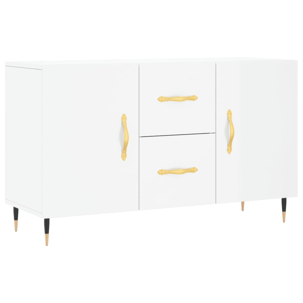 VidaXL Dressoir 100x36x60 cm bewerkt hout hoogglans wit