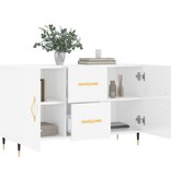 VidaXL Dressoir 100x36x60 cm bewerkt hout hoogglans wit
