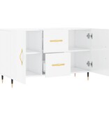 VidaXL Dressoir 100x36x60 cm bewerkt hout hoogglans wit