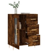 VidaXL Dressoir 69,5x34x90 cm bewerkt hout gerookt eikenkleurig
