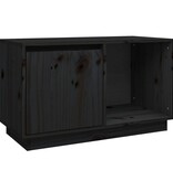 VidaXL Tv-meubel 74x35x44 cm massief grenenhout zwart