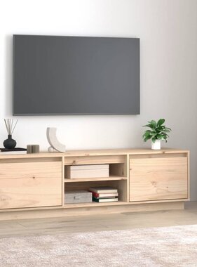 vidaXL Tv-meubel 140x35x40 cm massief grenenhout