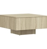 VidaXL Salontafel 60x60x31,5 cm spaanplaat sonoma eikenkleurig