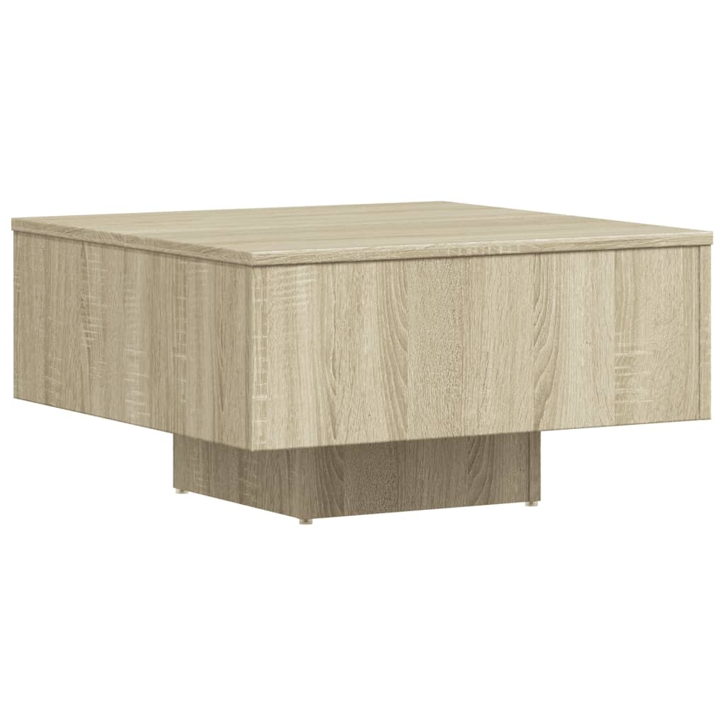 VidaXL Salontafel 60x60x31,5 cm spaanplaat sonoma eikenkleurig