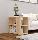 VidaXL Bijzetkast 60x30x50 cm spaanplaat sonoma eikenkleurig