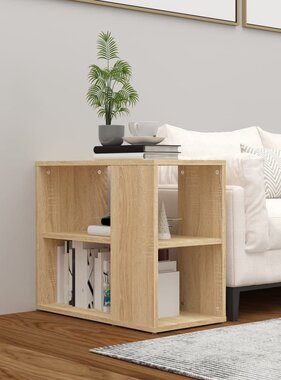 VidaXL Bijzetkast 60x30x50 cm spaanplaat sonoma eikenkleurig