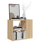 VidaXL Bijzetkast 60x30x50 cm spaanplaat sonoma eikenkleurig