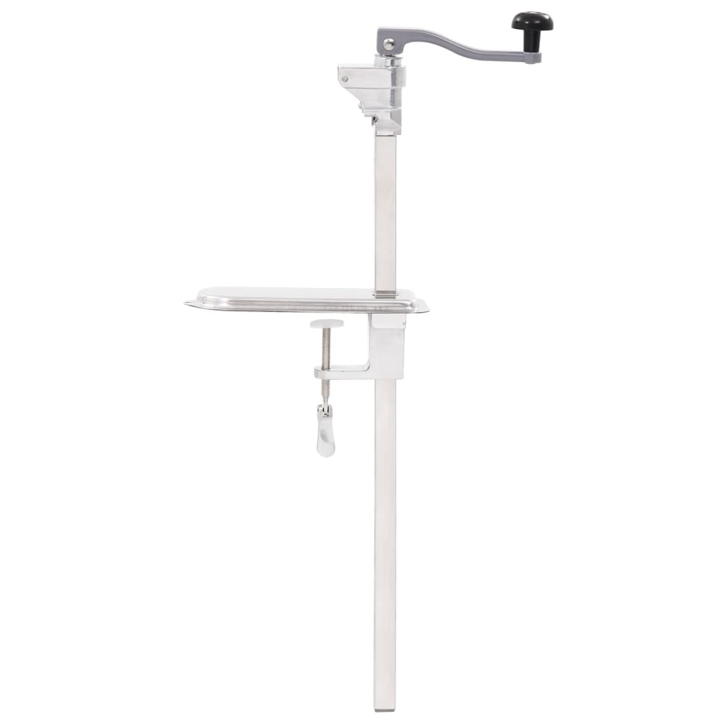 VidaXL Blikopener 70 cm aluminium en roestvrij staal zilverkleurig