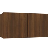 VidaXL Tv-hangmeubel 60x30x30 cm bewerkt hout bruin eikenkleur
