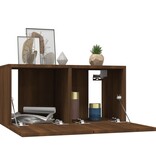 VidaXL Tv-hangmeubel 60x30x30 cm bewerkt hout bruin eikenkleur