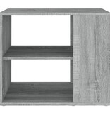VidaXL Bijzetkast 60x30x50 cm bewerkt hout grijs sonoma eikenkleurig