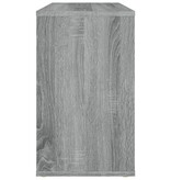 VidaXL Bijzetkast 60x30x50 cm bewerkt hout grijs sonoma eikenkleurig