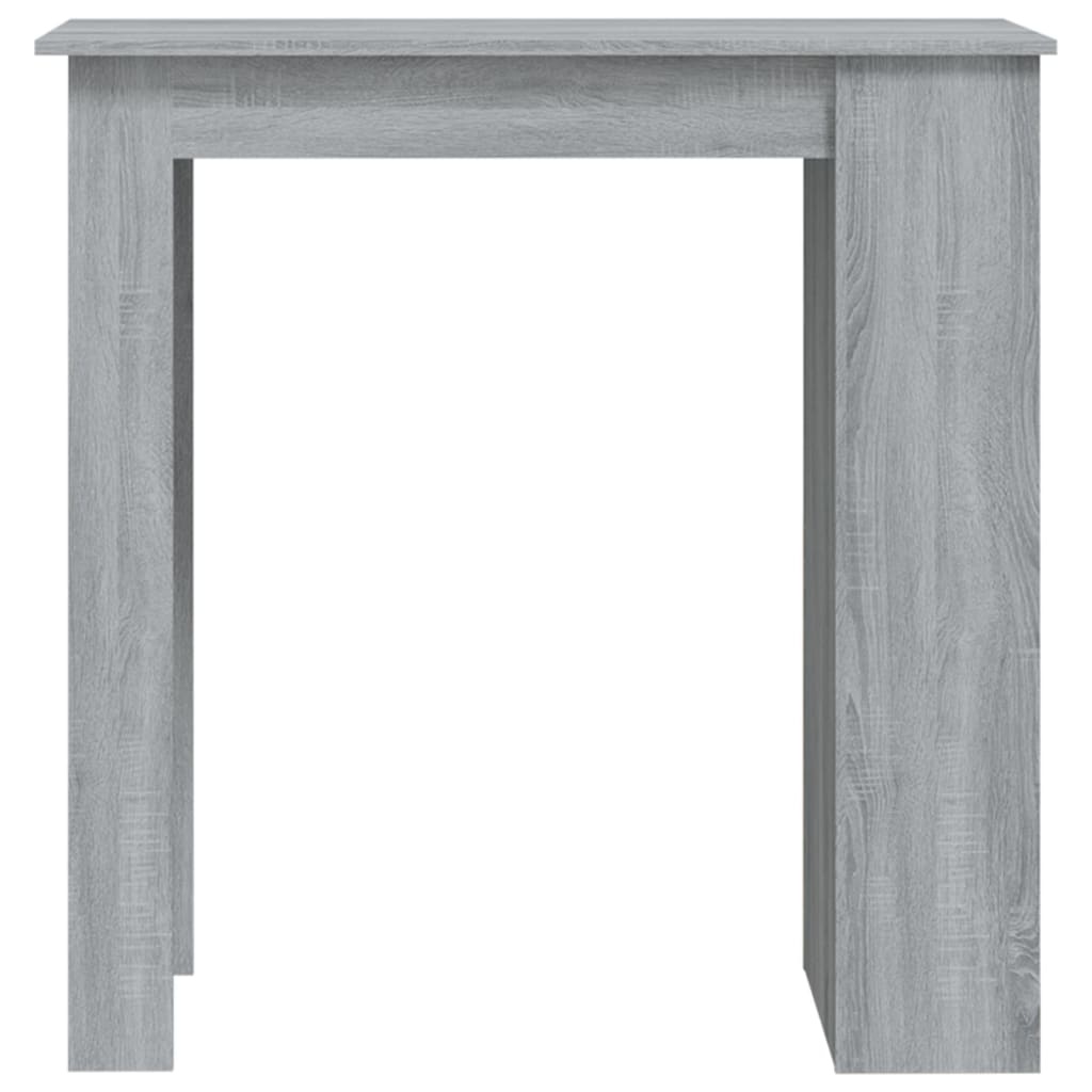 VidaXL Bartafel met opbergrek 102x50x103,5 cm spaanplaat grijs sonoma