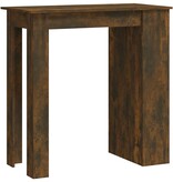 VidaXL Bartafel met opbergrek 102x50x103,5cm spaanplaat gerookt eiken