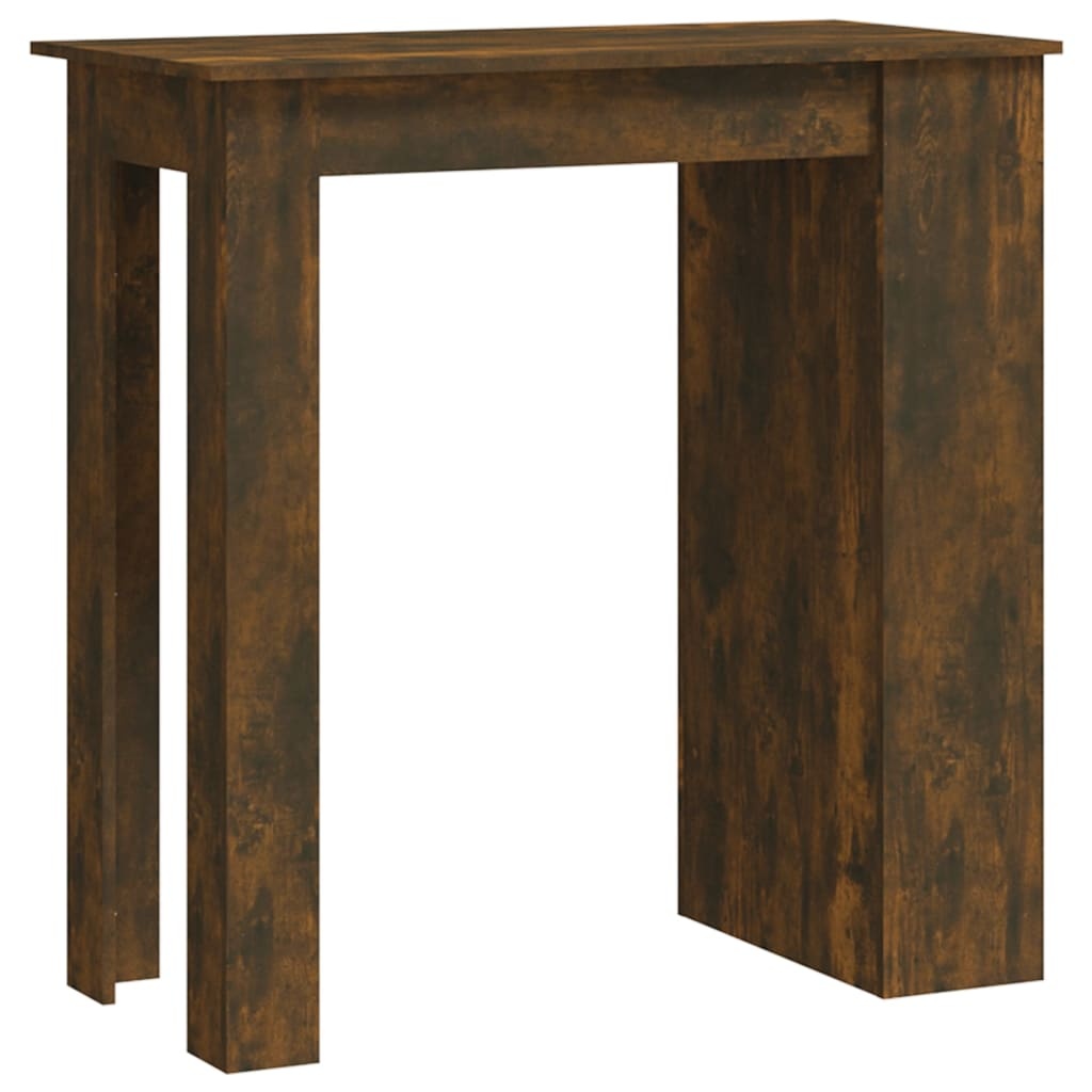VidaXL Bartafel met opbergrek 102x50x103,5cm spaanplaat gerookt eiken