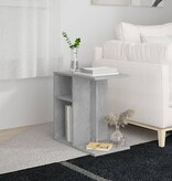 VidaXL Bijzettafel 50x30x50 cm bewerkt hout betongrijs