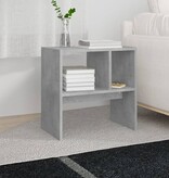 VidaXL Bijzettafel 50x30x50 cm bewerkt hout betongrijs