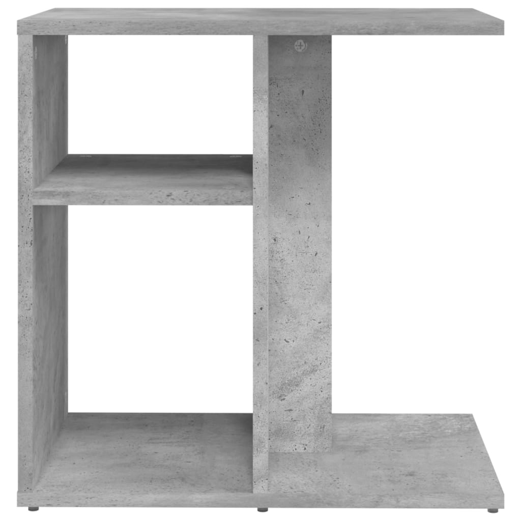 VidaXL Bijzettafel 50x30x50 cm bewerkt hout betongrijs