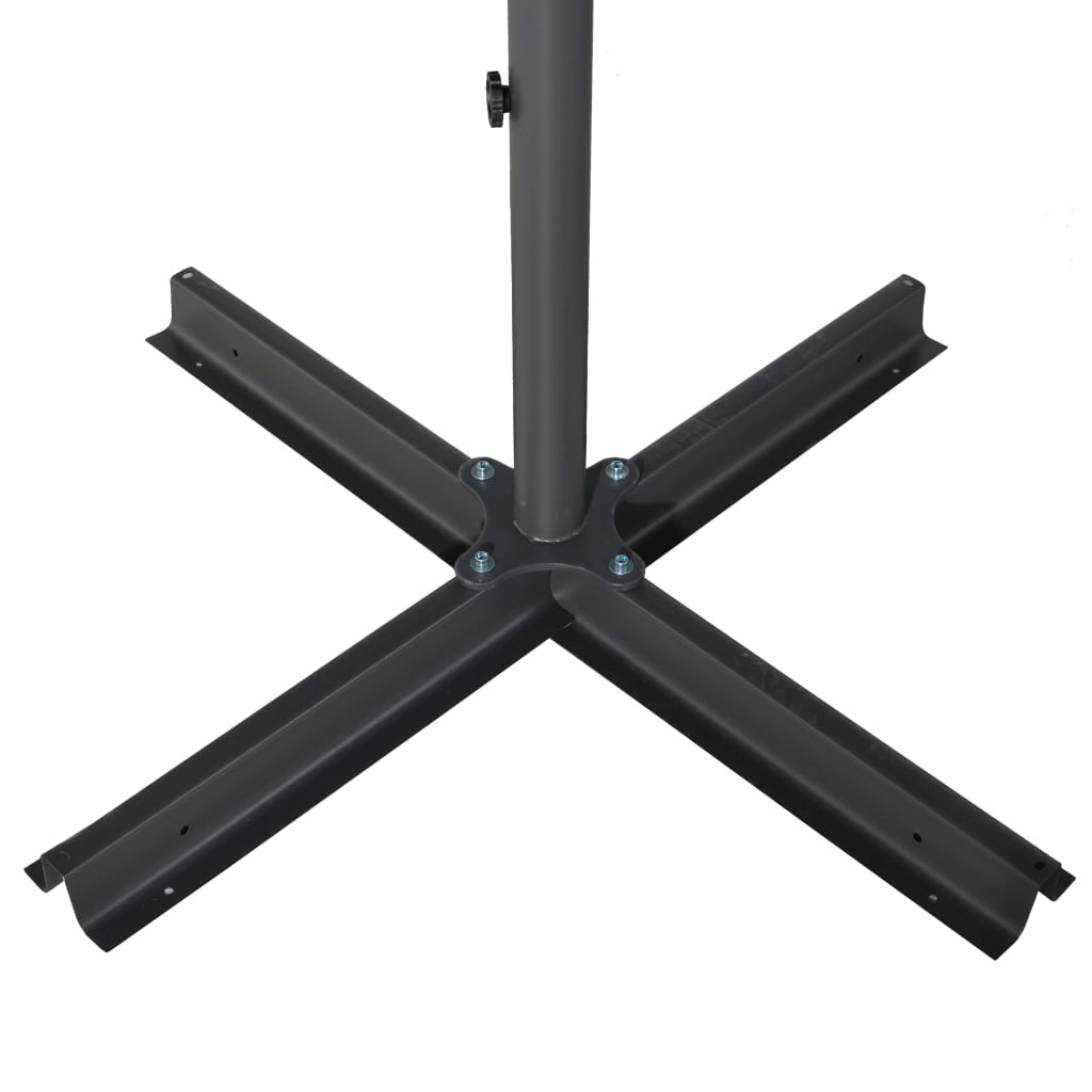 VidaXL Parasol met aluminium paal 500 cm azuurblauw