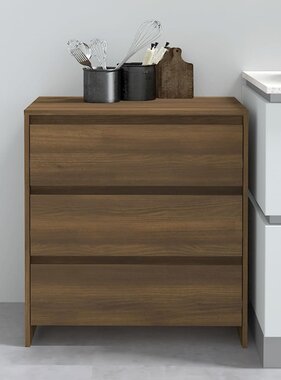 VidaXL Dressoir 70x41x75 cm spaanplaat bruineikenkleurig