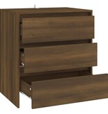 VidaXL Dressoir 70x41x75 cm spaanplaat bruineikenkleurig