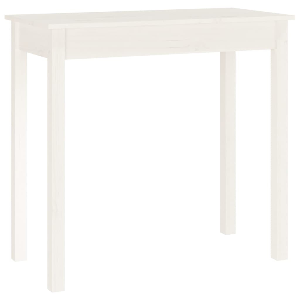 VidaXL Wandtafel 80x40x75 cm massief grenenhout wit