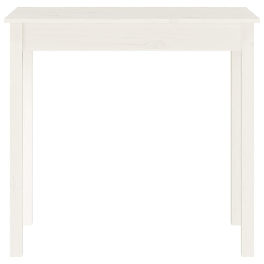 VidaXL Wandtafel 80x40x75 cm massief grenenhout wit