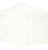 VidaXL Partytent inklapbaar met zijwanden 2x2 m wit