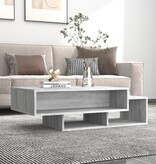 VidaXL Salontafel 105x55x32 cm bewerkt hout grijs sonoma eikenkleurig
