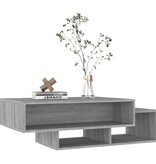 VidaXL Salontafel 105x55x32 cm bewerkt hout grijs sonoma eikenkleurig