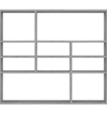 VidaXL Wandschap 90x16x78 cm bewerkt hout grijs sonoma eikenkleurig