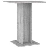 VidaXL Bistrotafel 60x60x75 cm bewerkt hout grijs sonoma eikenkleurig