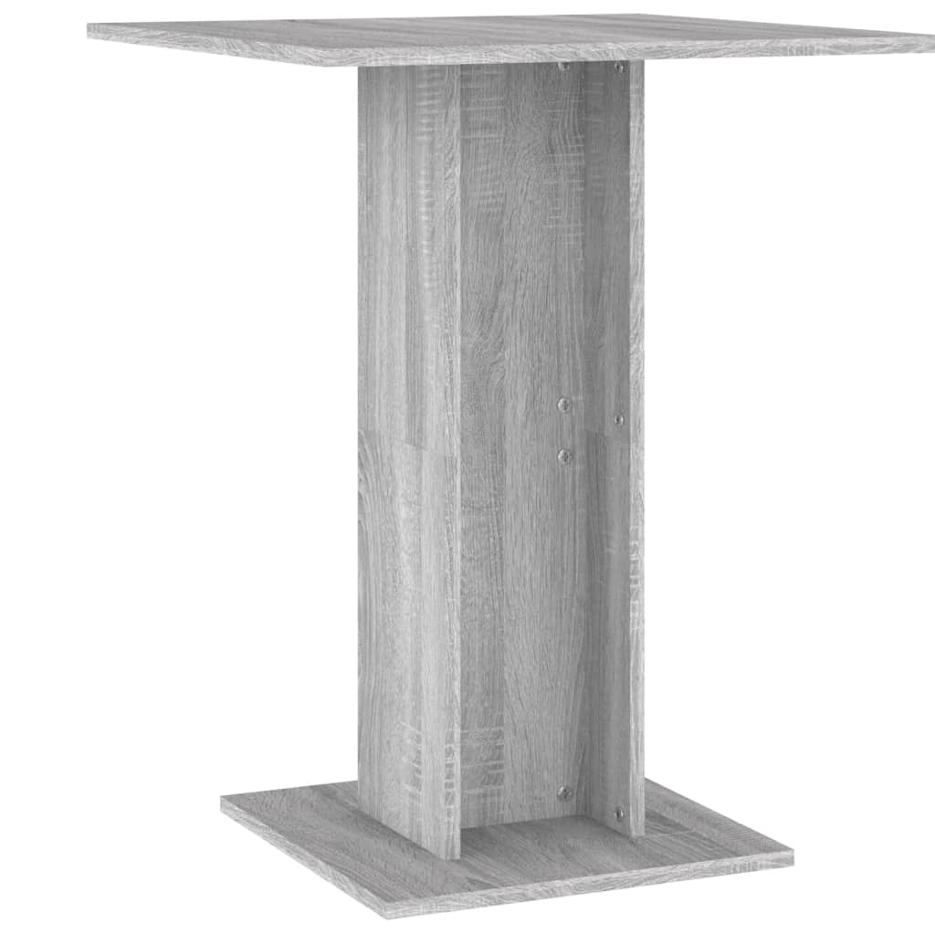 VidaXL Bistrotafel 60x60x75 cm bewerkt hout grijs sonoma eikenkleurig