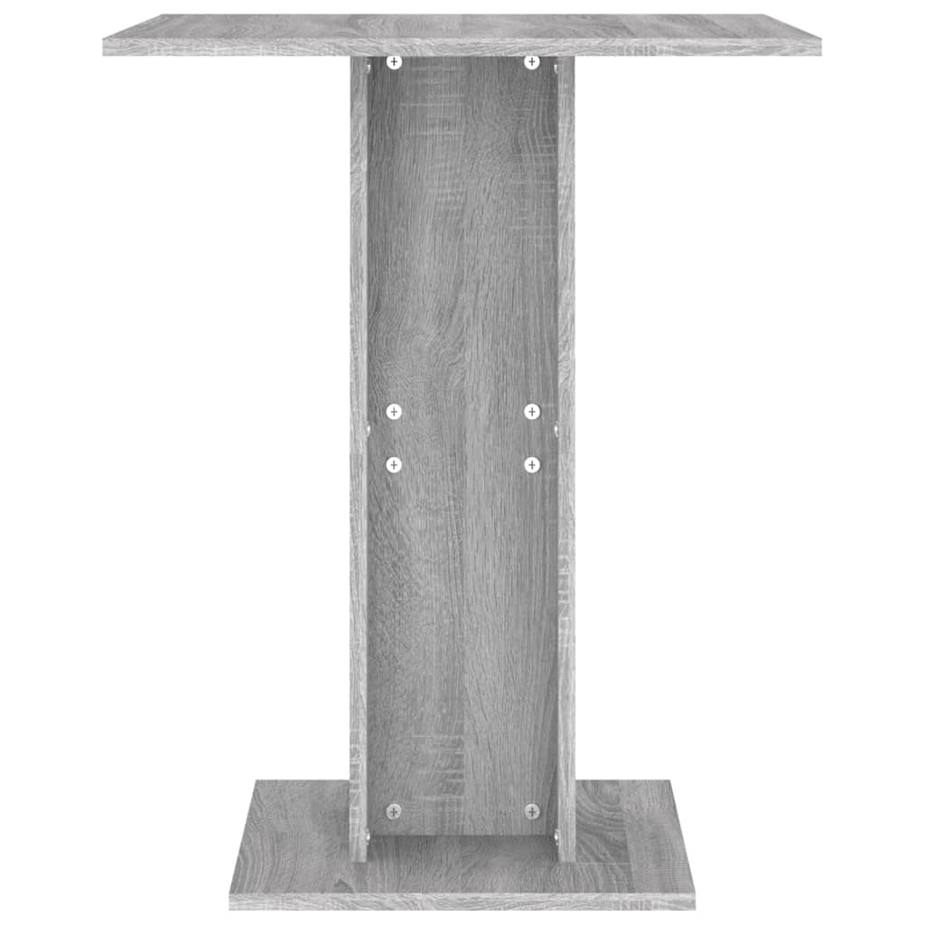 VidaXL Bistrotafel 60x60x75 cm bewerkt hout grijs sonoma eikenkleurig