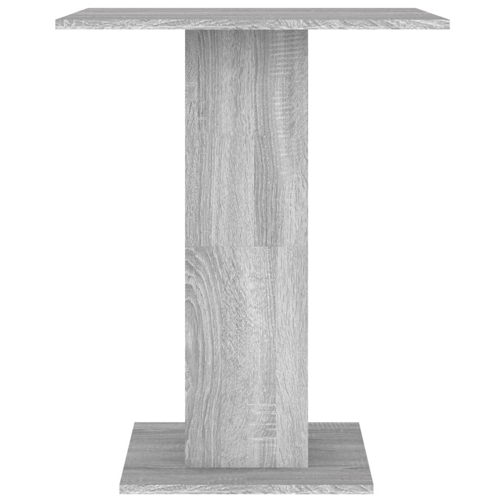 VidaXL Bistrotafel 60x60x75 cm bewerkt hout grijs sonoma eikenkleurig