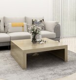 VidaXL Salontafel 100x100x35 cm spaanplaat sonoma eikenkleurig